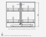 Solmer LTD Magic Corner Comfort Storage 1000mm Left Kitchen Cabinet view 5