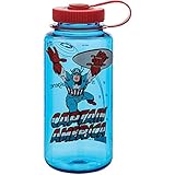 Nalgene WM 1 Quart Captain America Bottle, Blue, 32 oz