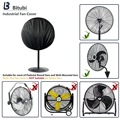 Bitubi Industrial Fan Cover, Waterproof Outdoor Fan Covers, Compatible