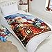 Tony's Textiles Santa Sleigh Father Christmas Supersoft Blanket Fleece Throw - 125cm x 155cm