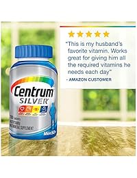 Centrum Silver Men (200 Count) Multivitamin / Multimineral Supplement Tablet, Vitamin D3, Age 50+