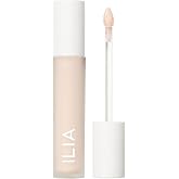ILIA - Skin Blur Serum Concealer (2C Gossamer, 0.2 fl oz | 6 ml) | Self-Sets for 12-Hour Wear | Blurred Coverage | Crease-Resistant | Safe for Sensitive Skin, Clean, Cruelty-Free &amp; Vegan