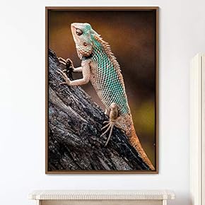 signwin Framed Canvas Wall Art Reptile Contemporary Dramatic...