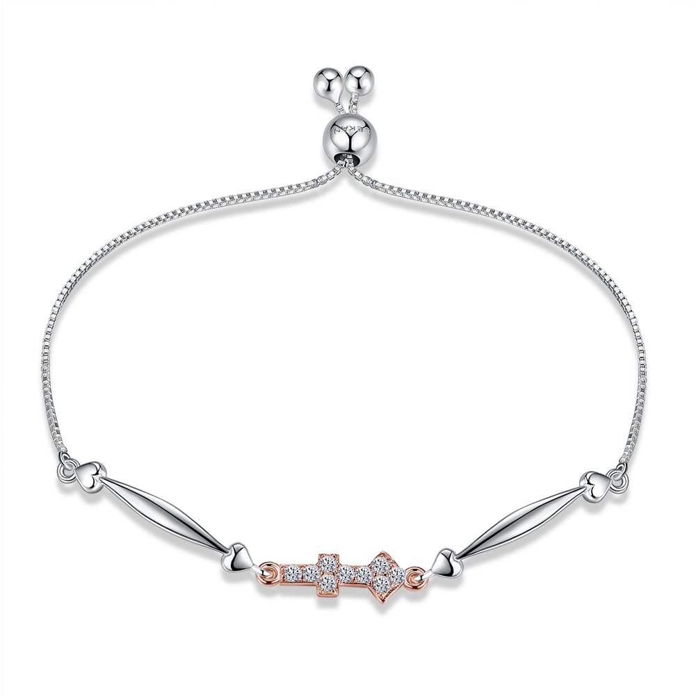 Caimeytie Women's Bracelet Adjustable 925 Sterling Silver Sagittarius Gift Option