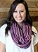 Anika Dali (15 Colors) Shimmer Sparkle Infinity Scarf, Women's Festival Bliss Lightweight Fashion Shawl