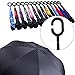 R Horse Double Layer Inverted Umbrella Cars Reverse Umbrella, Windproof UV Protection Big Straight Umbrella for Car Rain Outdoor With C-Shaped Handle (starry sky)