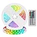 LED Strip Lights 32.8ft 5050 DIY Color Changing RGB LED Strip Light with Remote Control & Power Supply, Easy Installation Led Tape Light for Bedroom, Home, TV, Kitchen, Party, Lighting Room Decoration