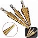 Knoweasy Step Drill Bit Set - 3PCS High-Speed Steel Drill Kit for Metal, Aluminum, and Wood Hole Drilling