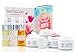 Sweetsation Therapy Box of Beauty Secrets. Travel collection of 8 Key Products. Facial Hyaluronic acid Serum, Facial Oil, Multi Vitamin Serum, Anti aging moisturizer, Eye cream.