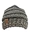 NYFASHION101 Oversized Baggy Slouchy Thick Winter Beanie Hat, Brown Mix