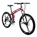 Kingttu EURG6 Mountain Bike 26 Inches 3 Spoke Wheels Dual Suspension Folding Bike 21 Speed MTB Bicycle Red 2018thumb 1