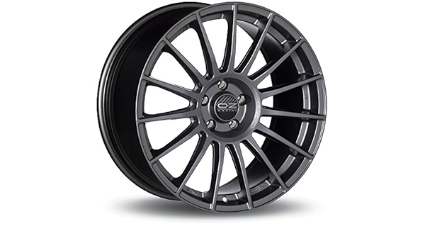 OZ Superturismo Lm Matt Graphite Silver Lettering 7.5x17 ...