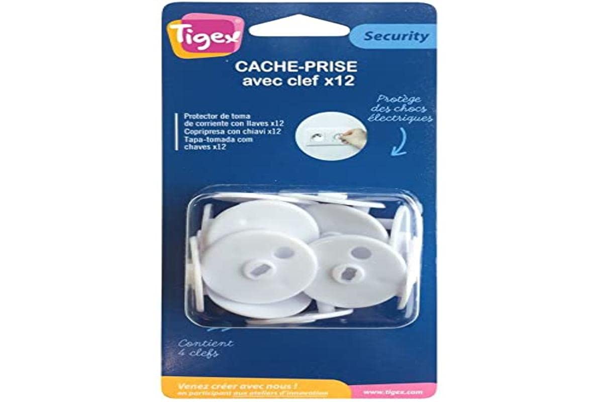 Tigex – Cap Plugs, cantoneras and Blocker Universal Socket Cover White Colour