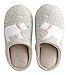 MiYang Women's Comfort Cotton Polar Bear Slippers Closed Toe Indoor Shoes