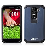 LG G2 mini Case - Armatus Gear (TM) Slim Hybrid Armor Case Dual Layer Shockproof Phone Cover For LG G2 Mini D620 - Navy
