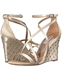 badgley mischka Women 's Shelly cuña sandalia