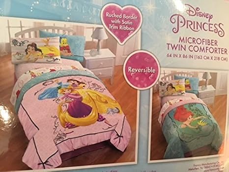 Amazon Com Disney Princess Daydreaming Twin Microfiber Reversible Comforter Kitchen Dining