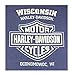 Harley-Davidson Men's Rambler Skull Short Sleeve Crew T-Shirt, Vintage Royal