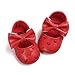 Royal Victory RVROVIC Baby Girls Shoes PU Soft Sole Bow Prewalker 0-18 Months (11cm (0-6months), Heart Red)