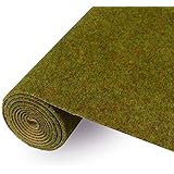 CP135 Artificial Model Grass Mat Trains Yellow Green Late Autumn 40 x 100cm or 15.7â€˜â€™x 39' for Decoration Kids Craft Scenery Model DIY