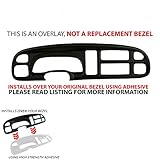 DashSkin Gauge Cluster Bezel Cover Compatible with 99-01 Dodge Ram (Not a Replacement, Does Not Have Clips)