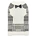 OFPUPPY Dog Sweater with Bow Tie Gentleman Style Pet Decent Winter Clothes for Both Girl and Boy Puppies
