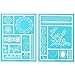 Martha Stewart Crafts Adhesive Stencils (5.75 by 7.75-Inch), 32271 18 Fair Isle Dots Designs