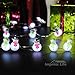 Impress Life Christmas Tree Decoration String Lights, Snowman 10 ft Silver Wire 40 LEDs with Remote & Timer for Indoor and Covered Outdoor, Fireplace Mantel Wreath Garland Home Bedroom Winter Ornament