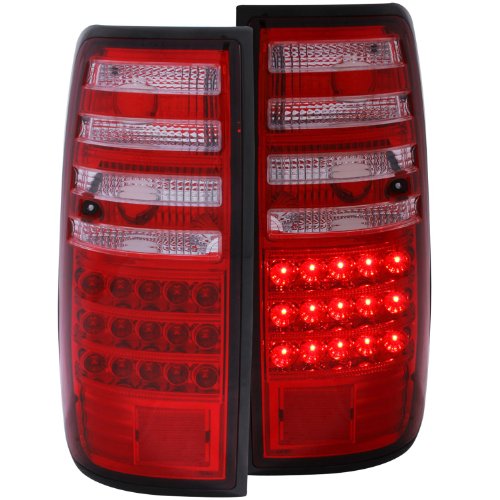 Anzo USA 311095 Toyota Land Cruiser Red/Clear LED Tail Light Assembly – (Sold in Pairs)
