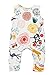 Happy kido Newborn Baby Girls Flower Animal Print Romper Bodysuit Outfits Spring Summer Tops (White, 12-18 Months)