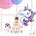 UNICORN PARTY SUPPLIES DECORATIONS- 12 guests Complete Set Cake Cupcake Toppers, Gold Headband, Helium Foil Balloons, Heart Balloons, Happy Birthday Banner, Gifts, Favors For Girl First 1st Birthday