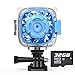 AKAMATE Kids Action Camera Waterproof Video Digital Children Cam 1080P HD Sports Camera Camcorder for Boys Girls, Build-in 4Games, 32GB SD Card