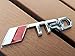 Deselen - LP-BS09 - Toyota TRD Car Emblem Chrome Stickers Decals Badge Labeling for Fj Cruiser, Supercharger, Tundra, Tacoma, 4runner,Yaris,Camry, Pack of 2 (Silver)