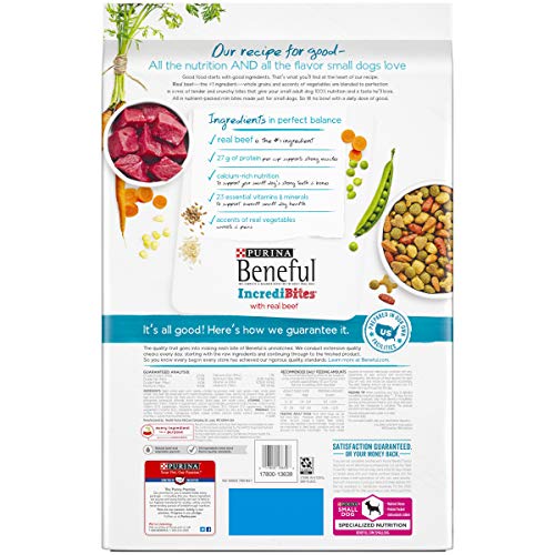 Purina Beneful IncrediBites with FarmRaised Beef, Small Breed Dry Dog