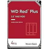 Western Digital 4TB WD Red Plus NAS Internal Hard Drive HDD - 5400 RPM, SATA 6 Gb/s, CMR, 256 MB Cache, 3.5" -WD40EFPX
