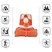 ITYYT Silicone Collapsible Water Bottle 26oz for Sports & Outdoors (Orange)