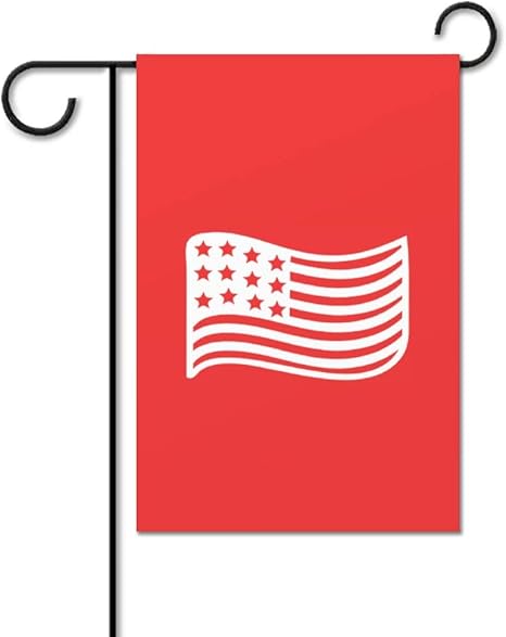 Bandera de jardín roja sin marca, bandera americana de la libertad del
