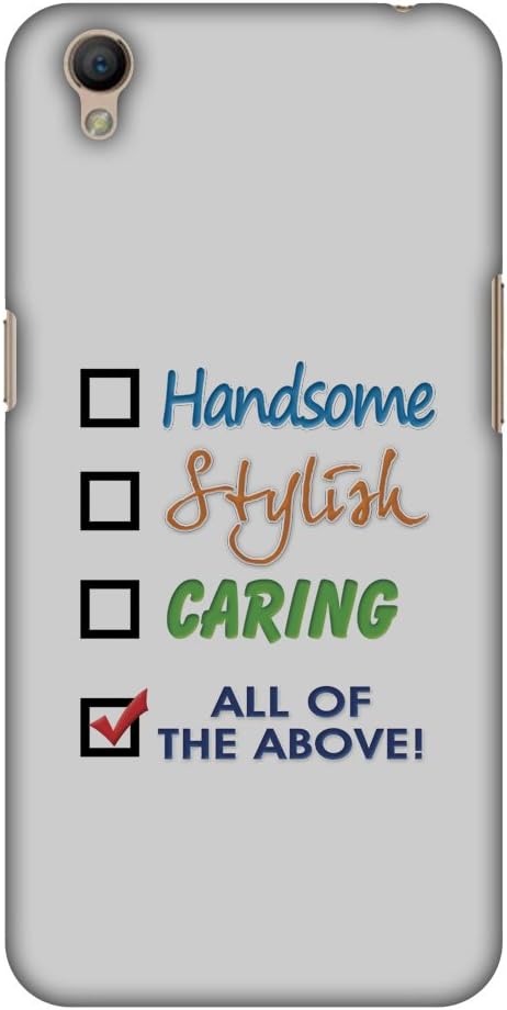 AMZER Slim Fit Handcrafted Designer Printed Hard Shell Case Back Cover for Oppo A37 - Handsome