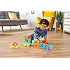 Mega-Bloks-DXH35-Building-Basics-ABC-Learning-Train MEGA BLOKS Fisher Price Building Toy ABC Blocks, ABC Learning Train Learning Toy for Toddlers 1-3