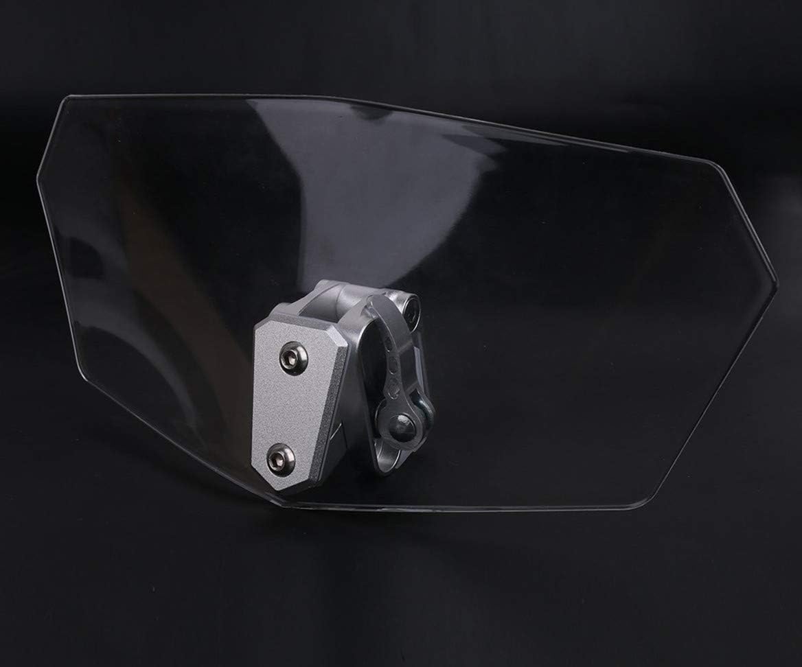AirainMFC Motorcycle Universal Clip-on Windshield Spoiler Windscreen Extension Deflector