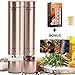 Electric Salt and Pepper Grinder Set with Stand | Premium Set of 2 Best Electronic Stainless Steel Spice Mills for Coarse Seasoning | Battery Powered One-Handed Pepper & Salt Grinders with Light