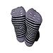 Non Slip Skid Socks with Grips, For Hospital Rehab, Traveling, Yoga, Pilates, Barre, Martial Arts, Trampoline, Fitness, Home Use, For Women, Men, YogaAddict, Black (Grey Edges) - Size L/XL