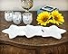White Starfish Triple Serving Platter Dish 16 Inches Ceramic