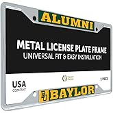Desert Cactus Baylor University Car Accessories Bears Metal License Plate Frame and Tag Holder for Front or Rear of Car (Alumni)