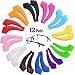 12 Pairs Glasses Hooks Ear Eyeglass Strap Holder Eyewear Retainer Silicone Glasses Anti Slip Holder Eyeglass Temple Tip for Kid Adult 12 Assort Colors