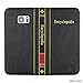 Eco-Fused Book Cover Case Compatible with Samsung Galaxy S7 Edge - Wallet Style Credit Card and Bill Slots - Vintage Encyclopedia Design for Your Modern Device - Faux Leather