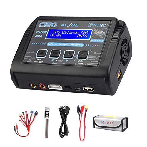 Haisito Balance Ladegerät Entlader High Power 150W 10A AC / DC, Multi-Ladegerät für LiPo NiCd Li-Ion Li-Fe NiMH LiHV PB Smart Batterie