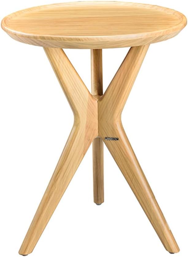 Table Nordic Solid Wood Coffee Creative Minimalist Living Room Round Mobile Tea With Birch Material Natural Environmental Protection 51 3x42cm Amazon Co Uk Kitchen Home