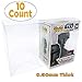 Stryker Pop Protector .50 mm Premium Ultra Thick Acid-Free (10 Count) Compatible with Funko Pop 4