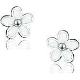 SLUYNZ Solid 925 Sterling Silver Little Daisy Earrings Studs for Women Teens Petite Flowers Studs Earrings